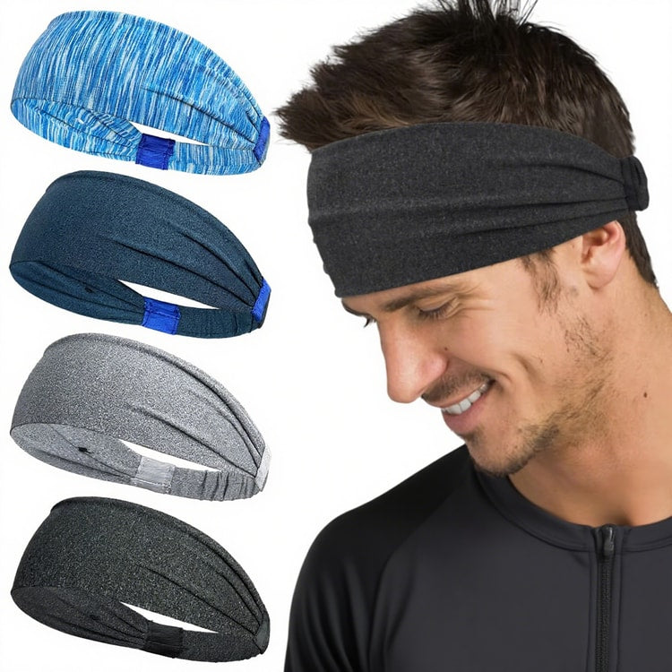Sports Headbands for Men and Women – Soft, Elastic Sweatbands for Gym, Yoga, and Outdoor Sports