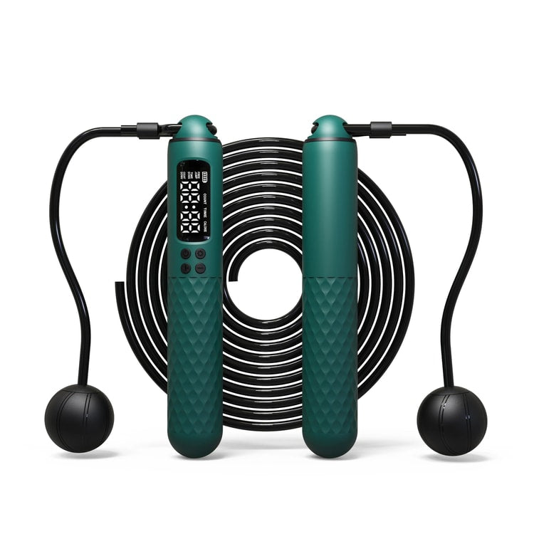 Rechargeable Digital Jump Rope with Calorie Counter – Adjustable Cordless Fitness Trainer