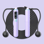 Rechargeable Digital Jump Rope with Calorie Counter – Adjustable Cordless Fitness Trainer