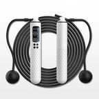 Rechargeable Digital Jump Rope with Calorie Counter – Adjustable Cordless Fitness Trainer
