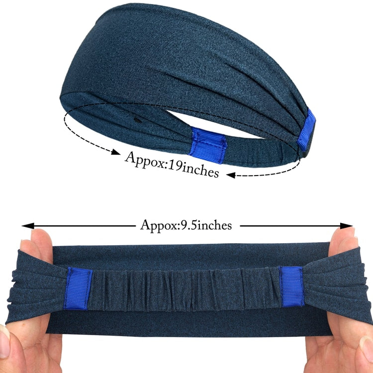 Sports Headbands for Men and Women – Soft, Elastic Sweatbands for Gym, Yoga, and Outdoor Sports