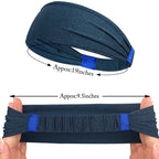 Sports Headbands for Men and Women – Soft, Elastic Sweatbands for Gym, Yoga, and Outdoor Sports