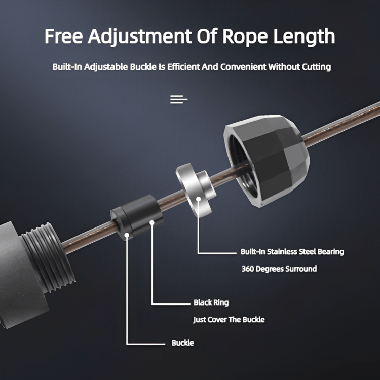 Adjustable Jump Rope for Workouts – Steel Wire, Tangle-Free Skipping Exercise for Home & Gym