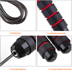 Adjustable Jump Rope for Workouts – Steel Wire, Tangle-Free Skipping Exercise for Home & Gym