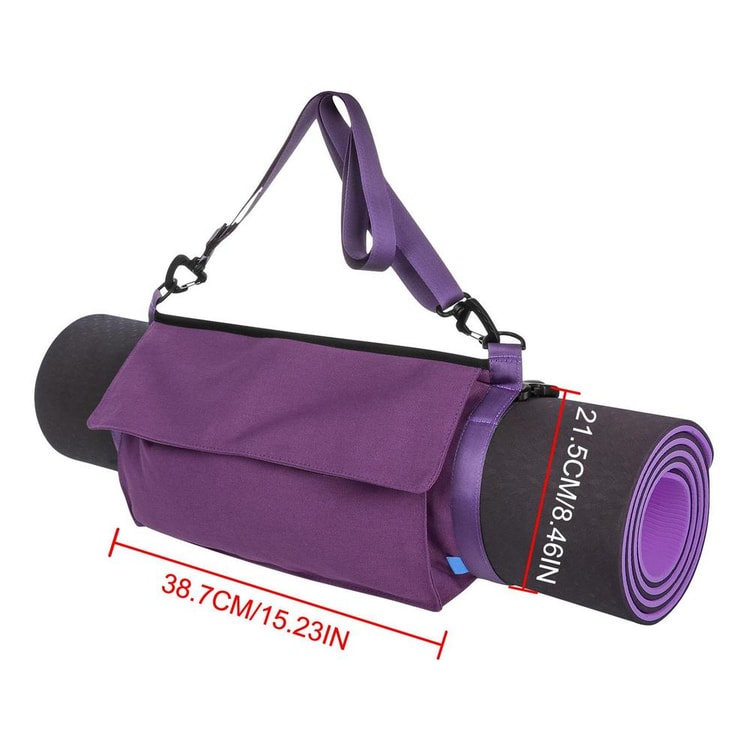 Yoga Mat Bag with Pockets Adjustable Yoga Mat Carrier and Holder Strap
